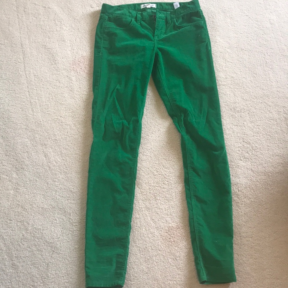 Madewell green corduroy pants